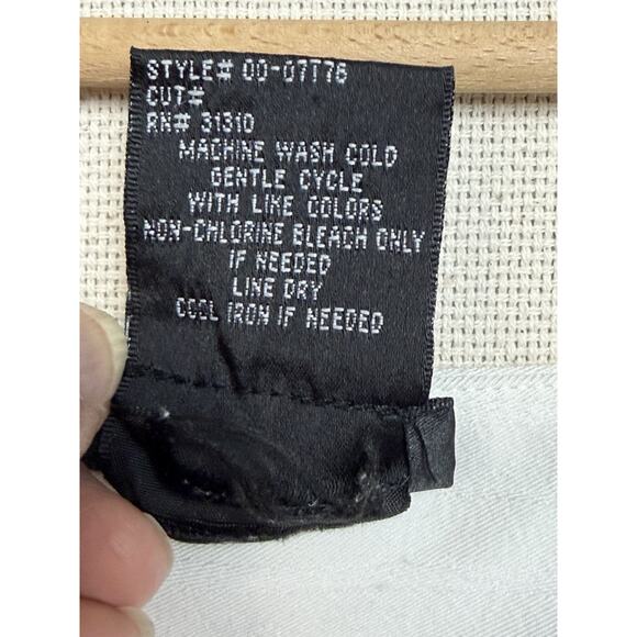 IZ Byer California Women's Ivory Pants Sz 9 Wide Leg Flat Front Career Office - Picture 7 of 16